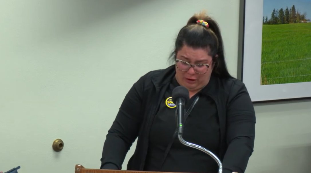 Nurse Sara could not help but cry as she described the current situation of nursing staff shortage at Providence St. Peter Hospital during the Board of County Commissioners meeting on Tuesday, December 13.